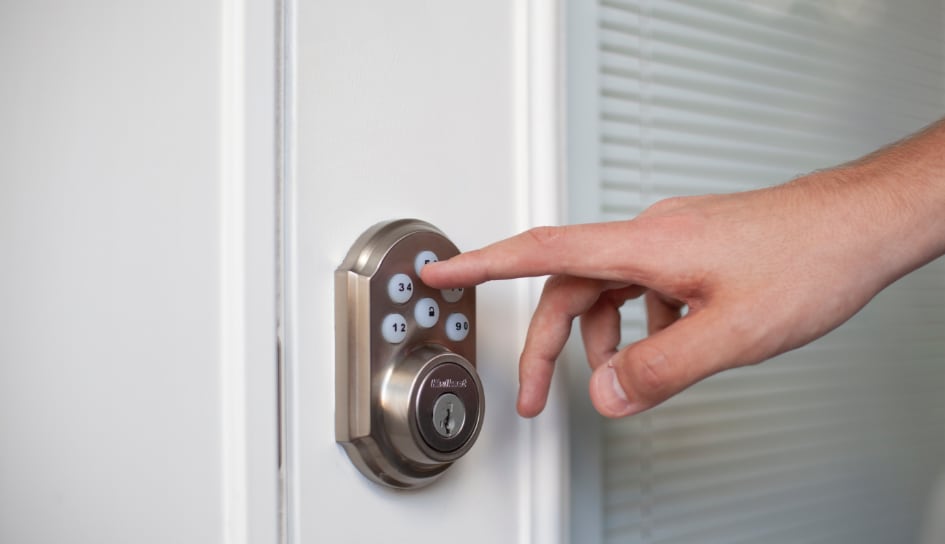 ADT smartlock on a Burlington home